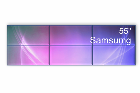 Изображение Видеостена 3x2 Samsung 55" VH55C-R
